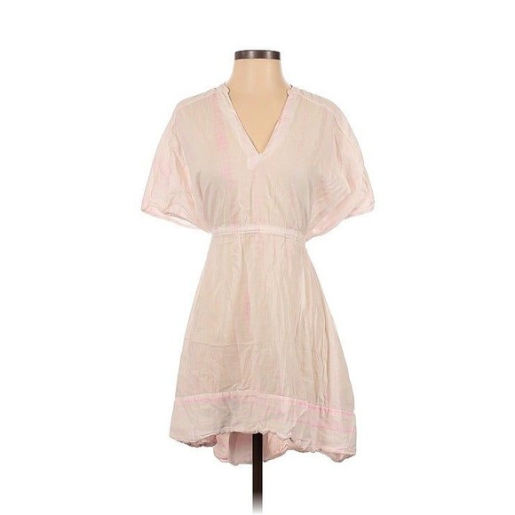 AllSaints ISME Boho Tie Dye Gauzy Lightweight Dress Swim Cover S Pink $135 - Picture 8 of 9